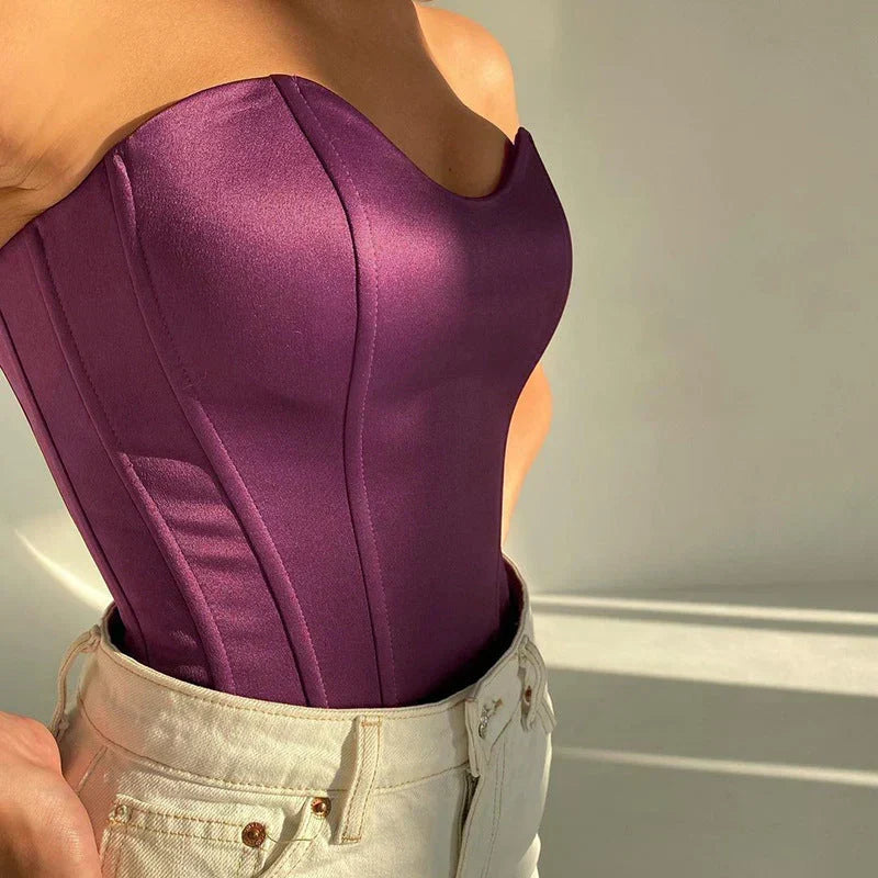 Women's Corset Top | Sweetheart Neckline, Strapless Model