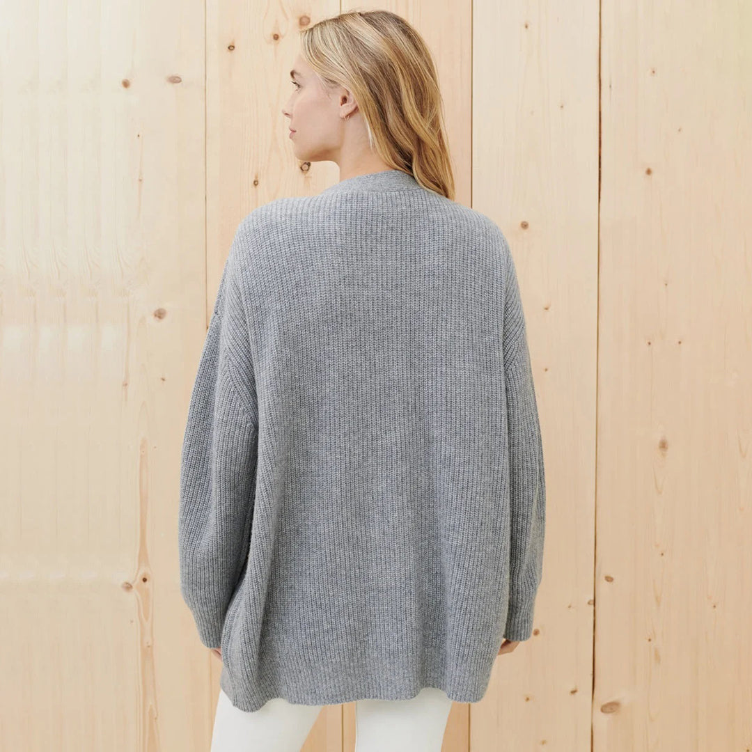 Women cashmere oversized cardigan relaxed fit minimalist style