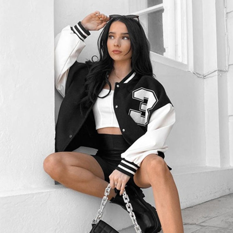 Women's Baseball Jacket | Retro Racing Style, Motorsport Inspired | Varsity Look
