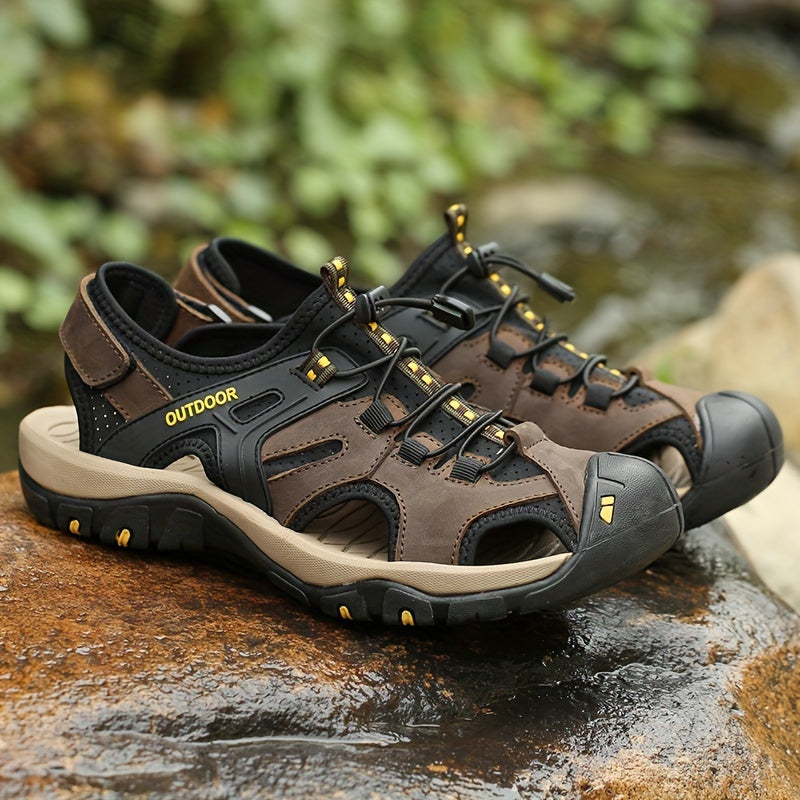 Men's Sport Sandals | Closed Toe, Grip Sole | Outdoor Hiking