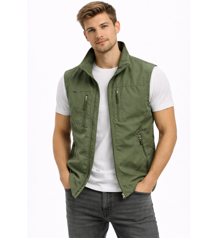 Men's Bodywarmer | Zip, Standing Collar | Outdoor Vest