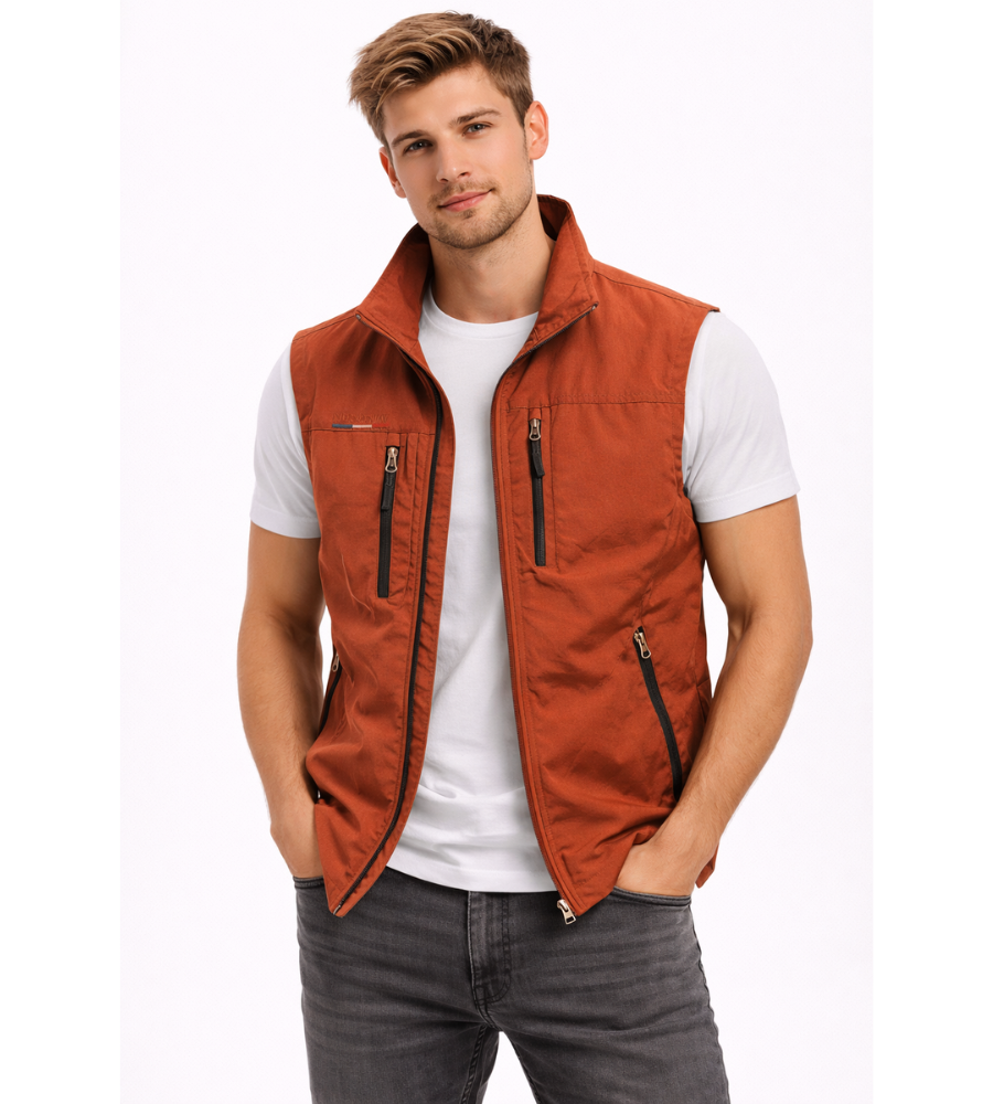 Men's Bodywarmer | Zip, Standing Collar | Outdoor Vest
