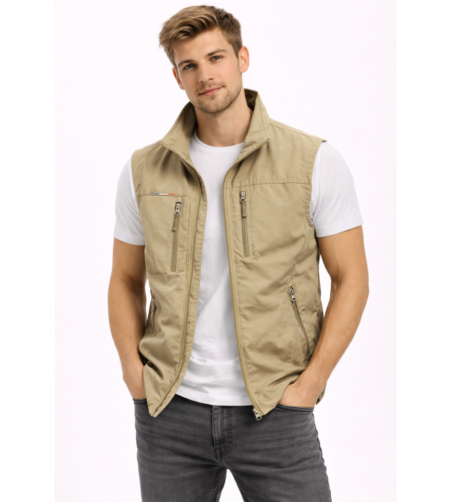 Men's Bodywarmer | Zip, Standing Collar | Outdoor Vest