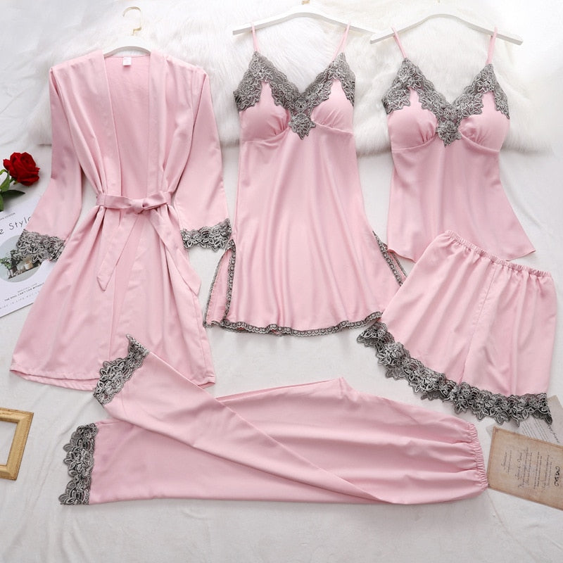 Lace Pyjama Set | Women's Two Piece, Robe | Elegant Sleepwear