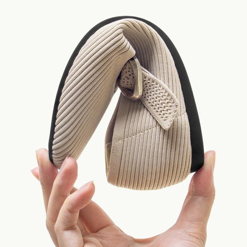 Women's Mary Jane Flats | Square Toe, Knit Upper | Breathable