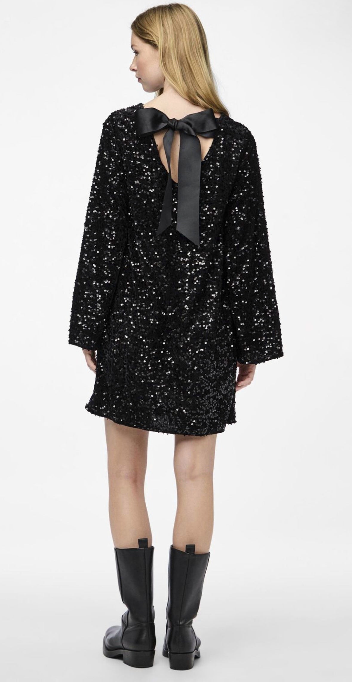 Christmas Party Dress | Women's Sequin Mini Dress, Glitter, Festive Style