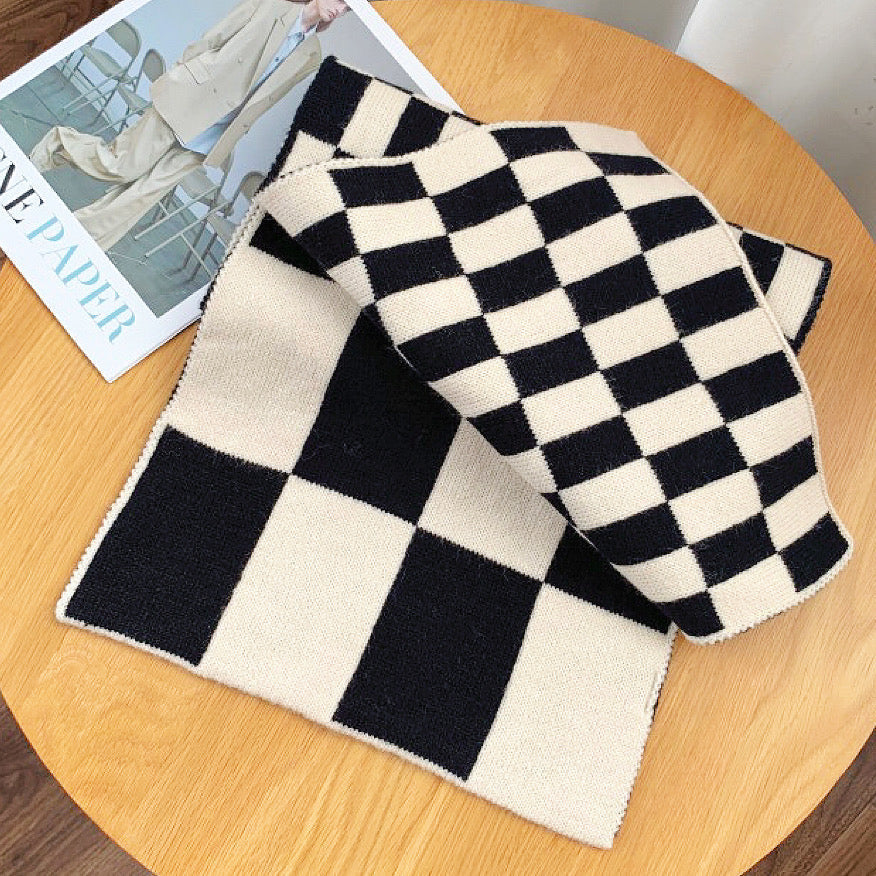 Checkered Winter Scarf | Women's, Cozy, Soft | Tartan Style