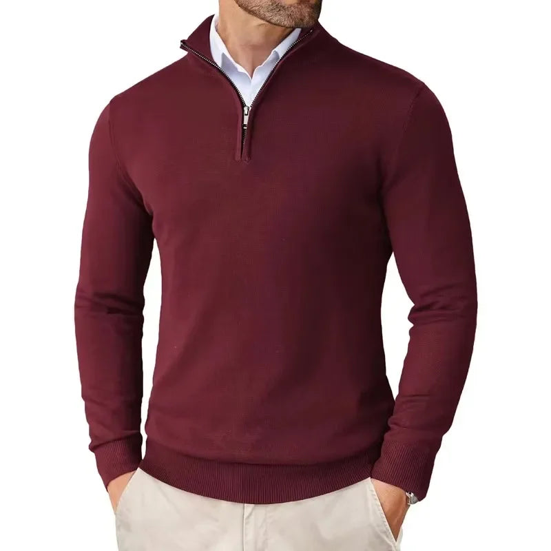Men's Sweater – Zip Collar – Half-Zip