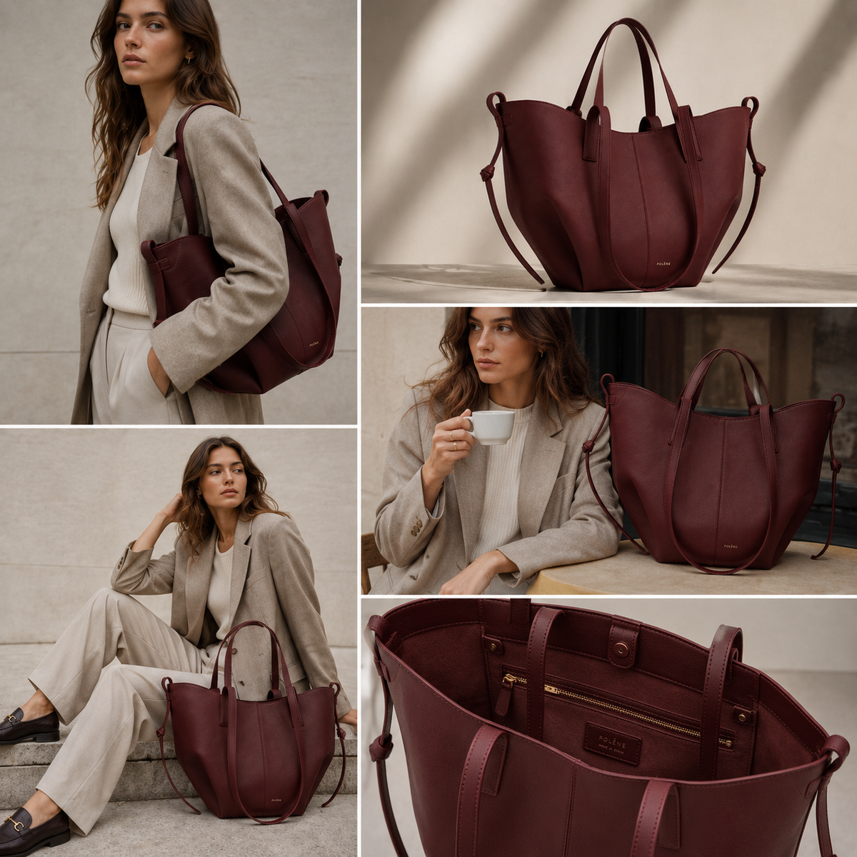 Women's Vintage Tote Bag | Leather Shoulder Bag, Spacious