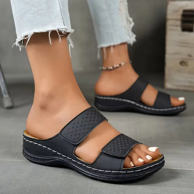 Women's Orthopedic Sandals | Dual Band, Cushioned Sole | Lightweight Support
