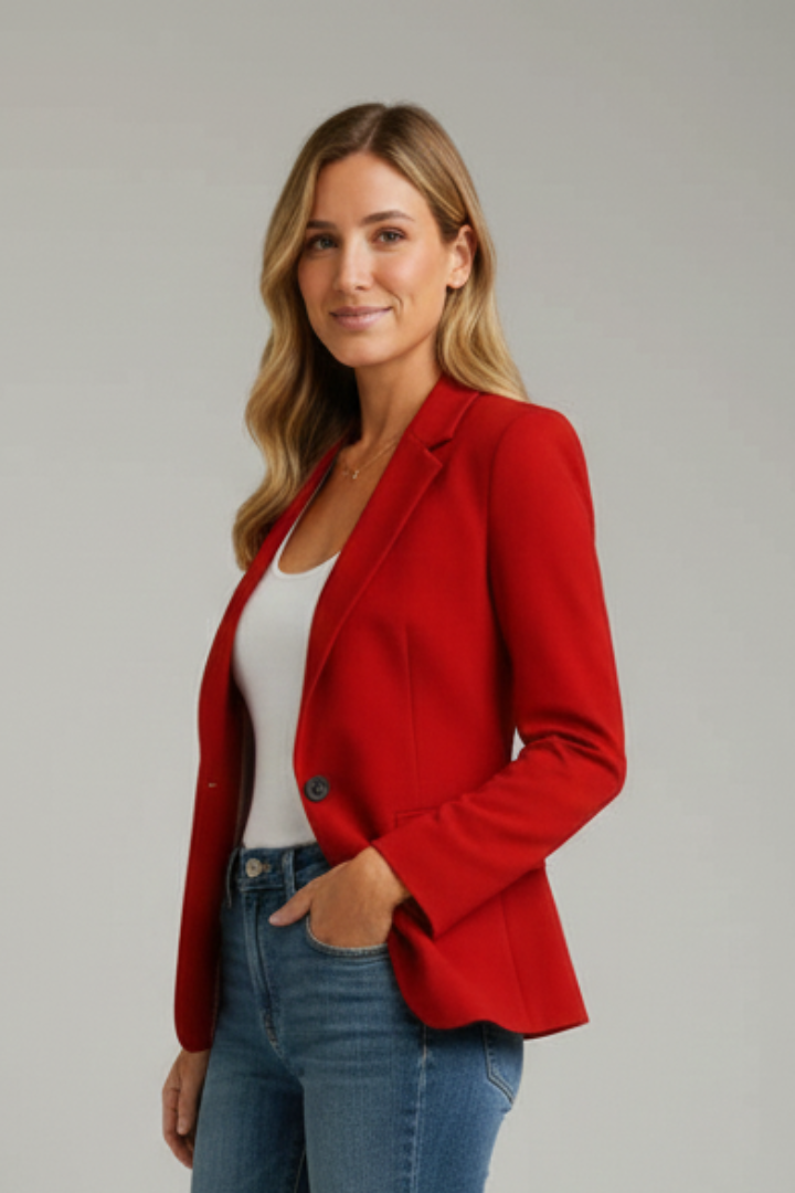Women's Blazer | Tailored Notched Lapel | Professional