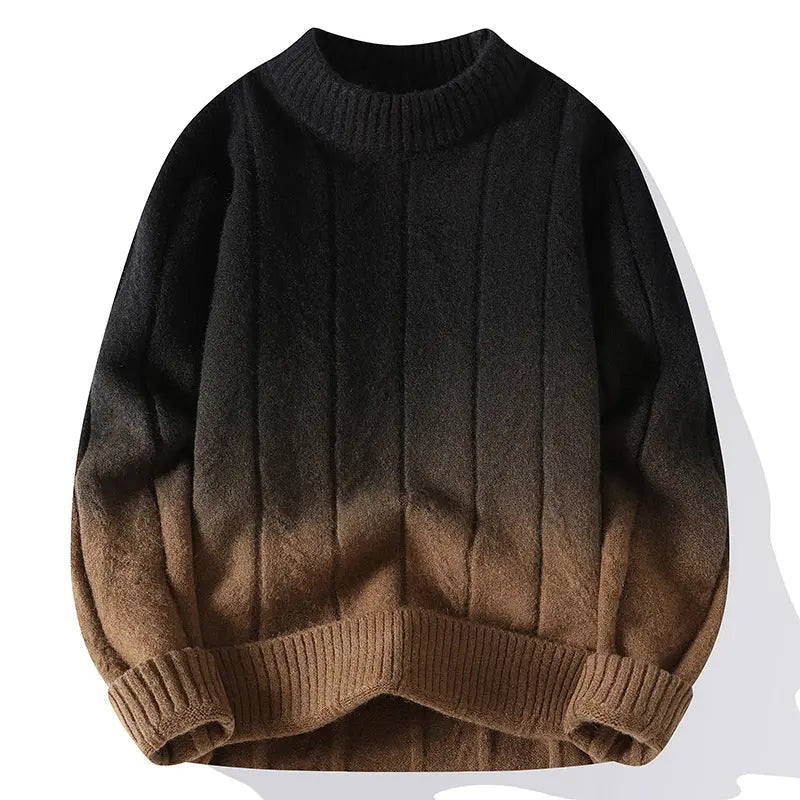 Men's Gradient Sweater - Casual Everyday Wear