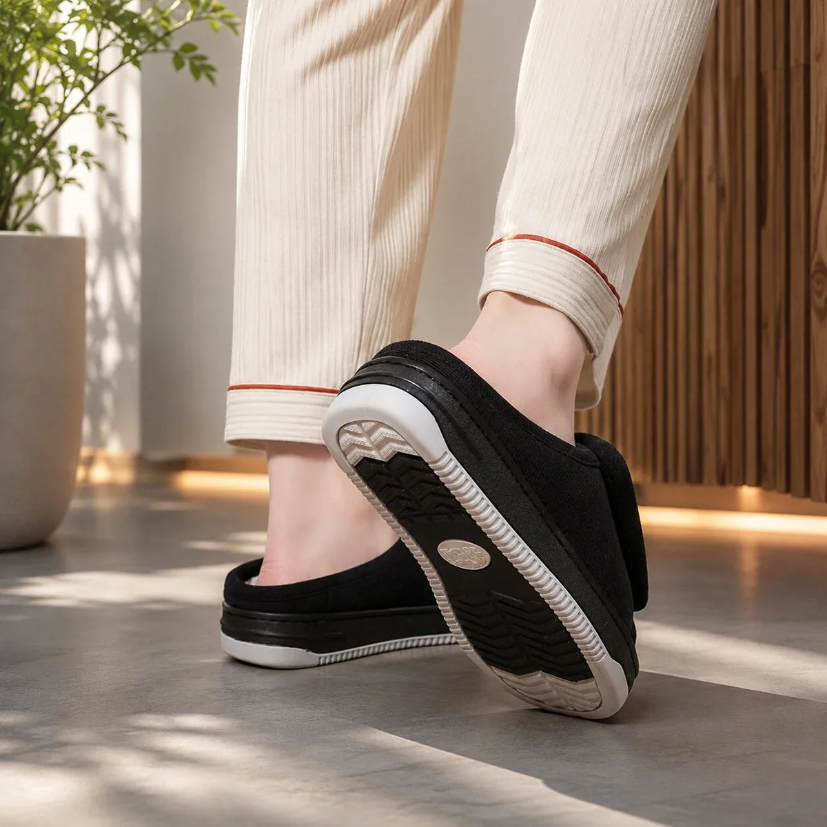Extra Wide Slippers | Adjustable, Open Toe | Cushioned for Swollen Feet