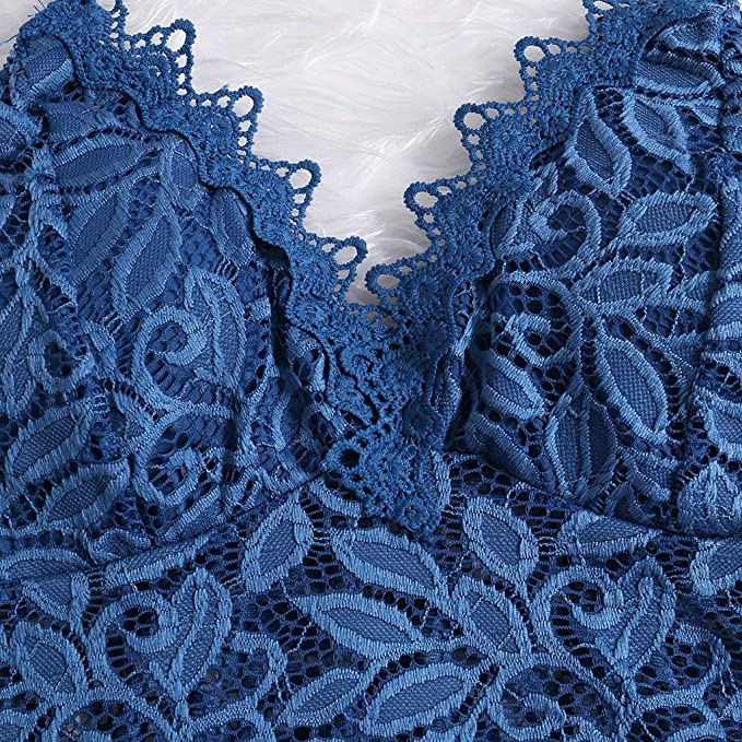 Lace Bralette | Women's Crop Top, Adjustable Straps | Soft, Stretchy
