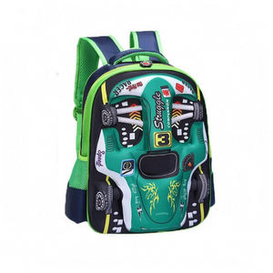 School Backpack | 3D Racing Car Design | Kids Rucksack