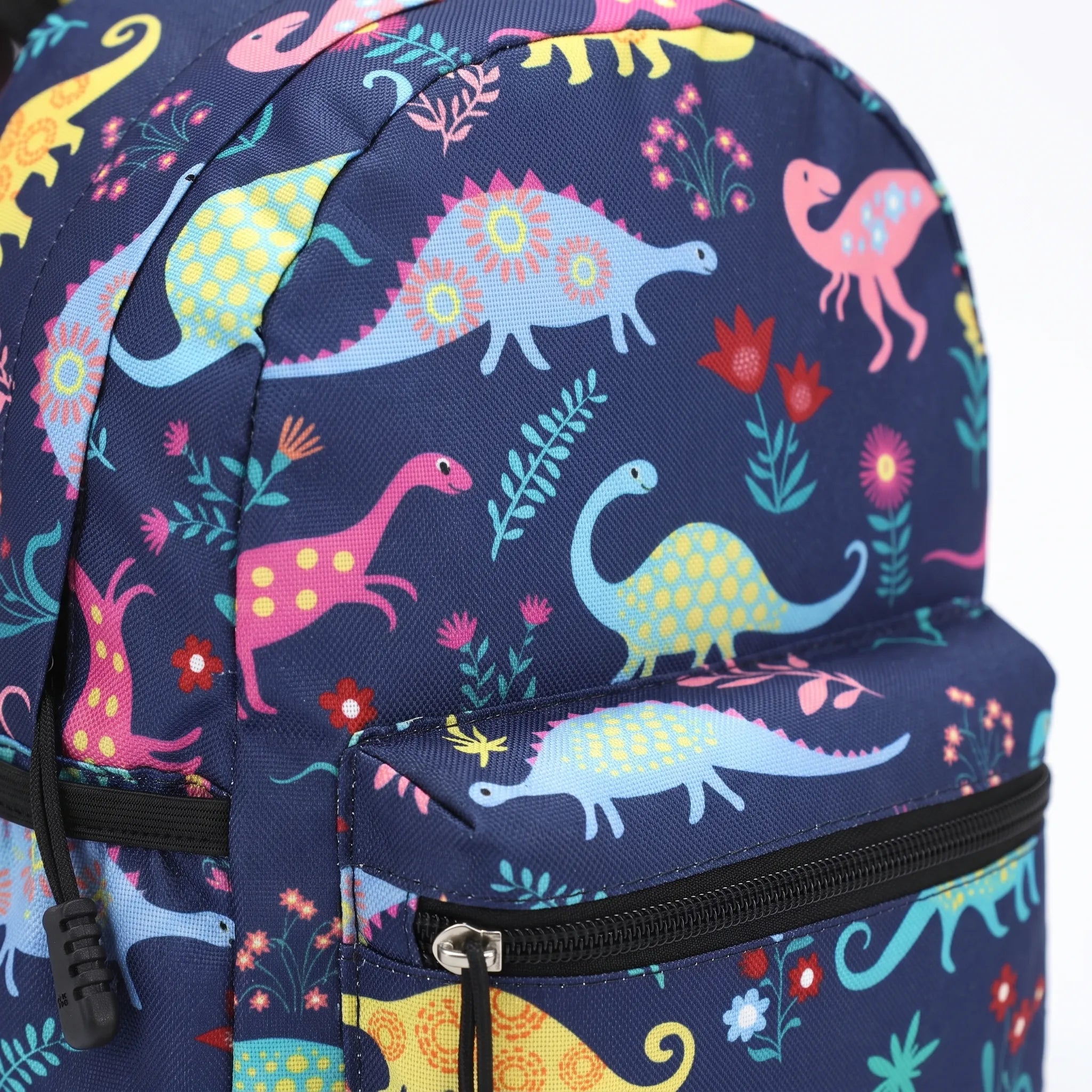 Kids Schoolbag | Light Blue with Vehicle Print | 30x23cm