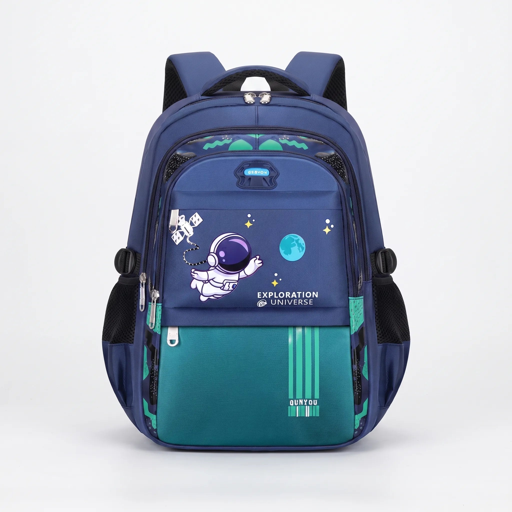 School Backpack | Kids, Multiple Pockets, Astronaut Design