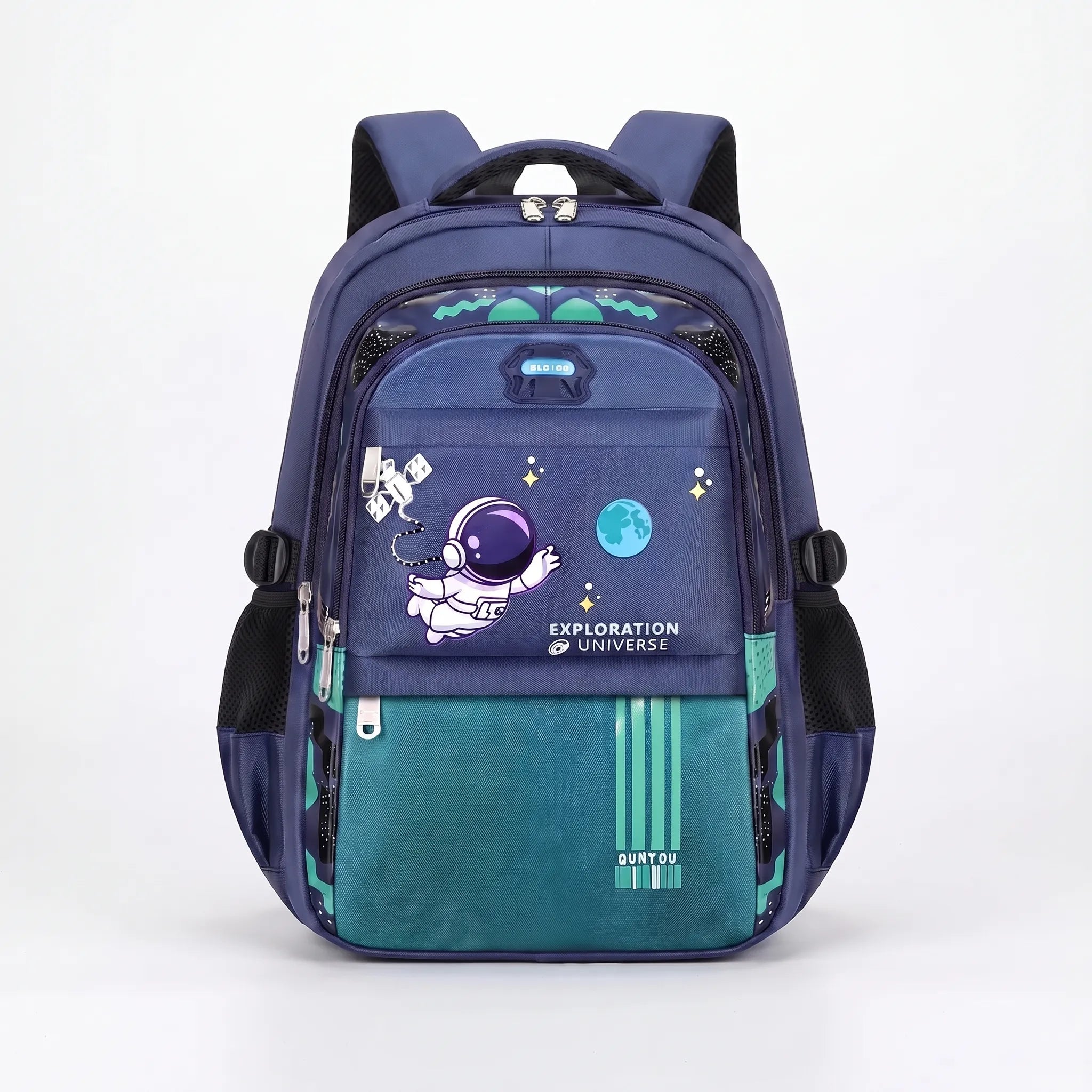 School Backpack | Kids, Multiple Pockets, Astronaut Design