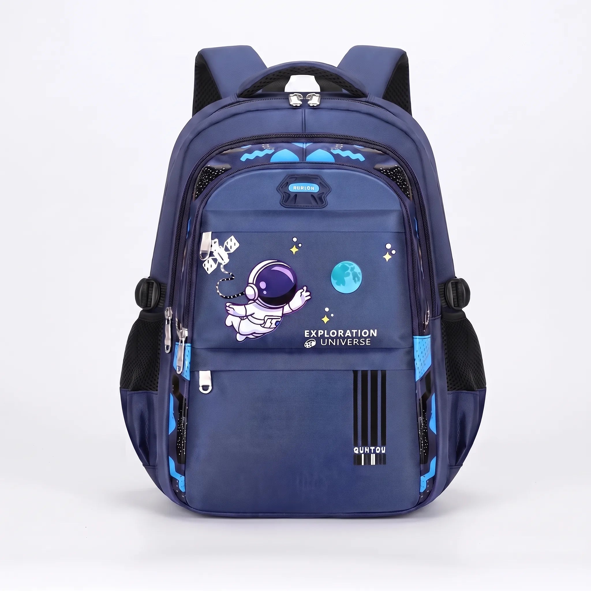School Backpack | Kids, Multiple Pockets, Astronaut Design