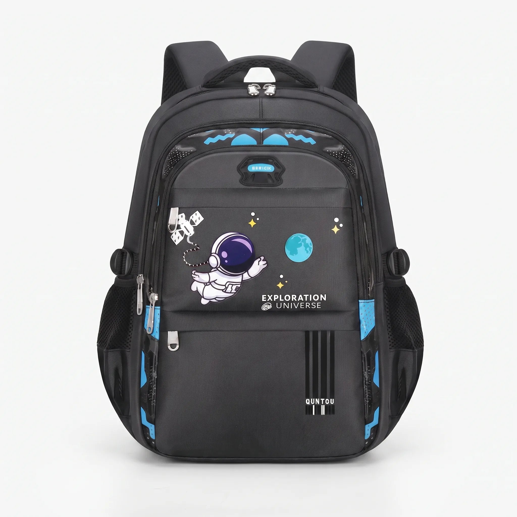 School Backpack | Kids, Multiple Pockets, Astronaut Design