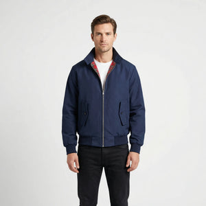 Men's Harrington Jacket | Classic Cut, Checked Lining