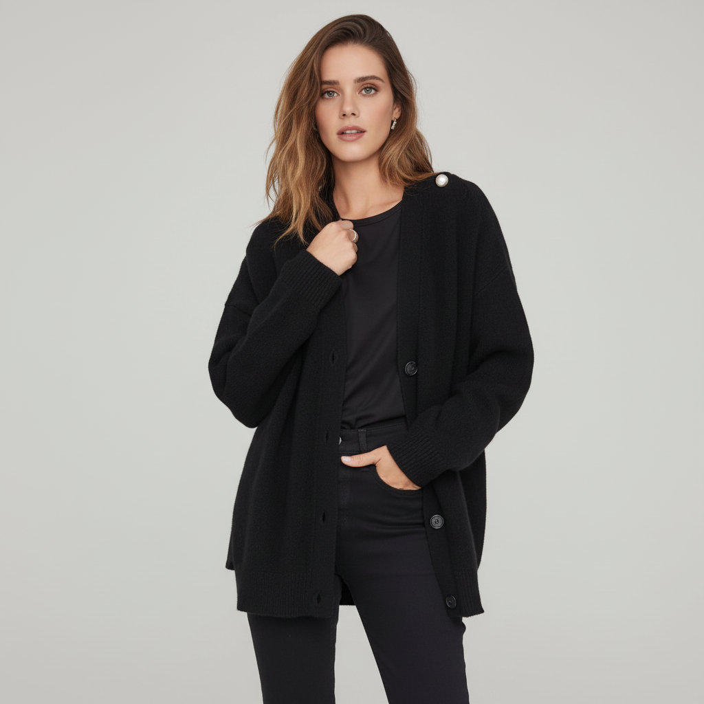 Women's Cardigan | V-Neck, Relaxed Fit | Warm Knit
