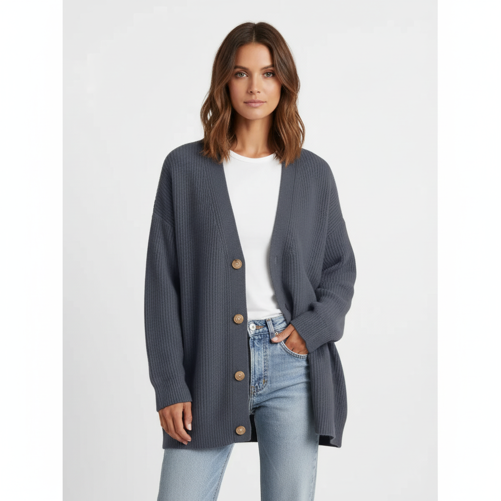 Women's Cardigan | V-Neck, Relaxed Fit | Warm Knit