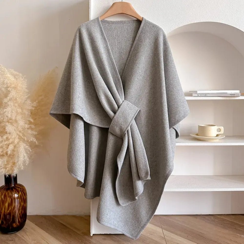 Oversized Poncho Sweater | Women's, Warm Knit | Wrap Style