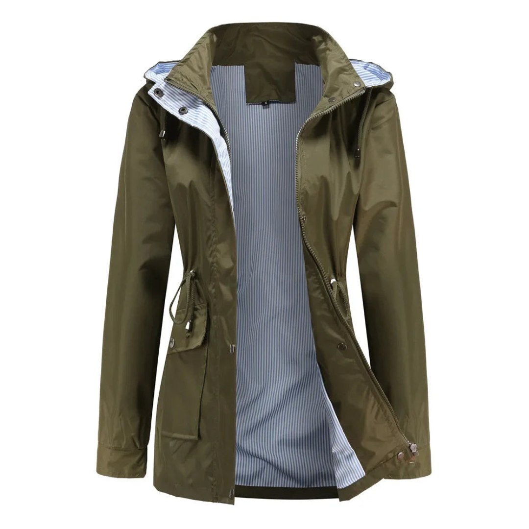 Waterproof Trench Coat | Detachable Hood, All-Weather Protection