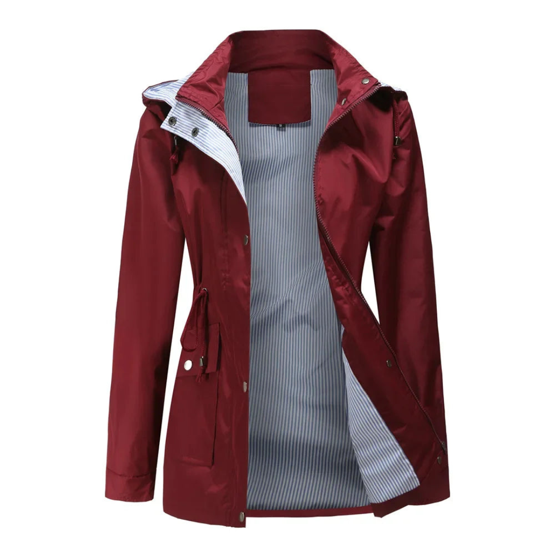 Waterproof Trench Coat | Detachable Hood, All-Weather Protection