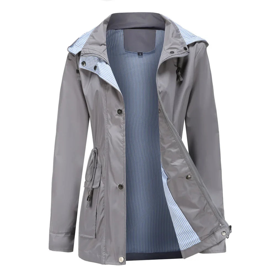 Waterproof Trench Coat | Detachable Hood, All-Weather Protection