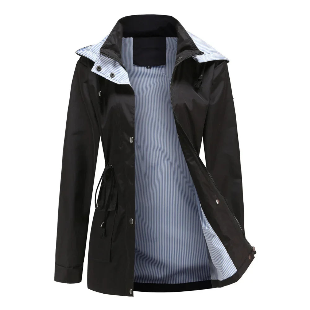 Waterproof Trench Coat | Detachable Hood, All-Weather Protection