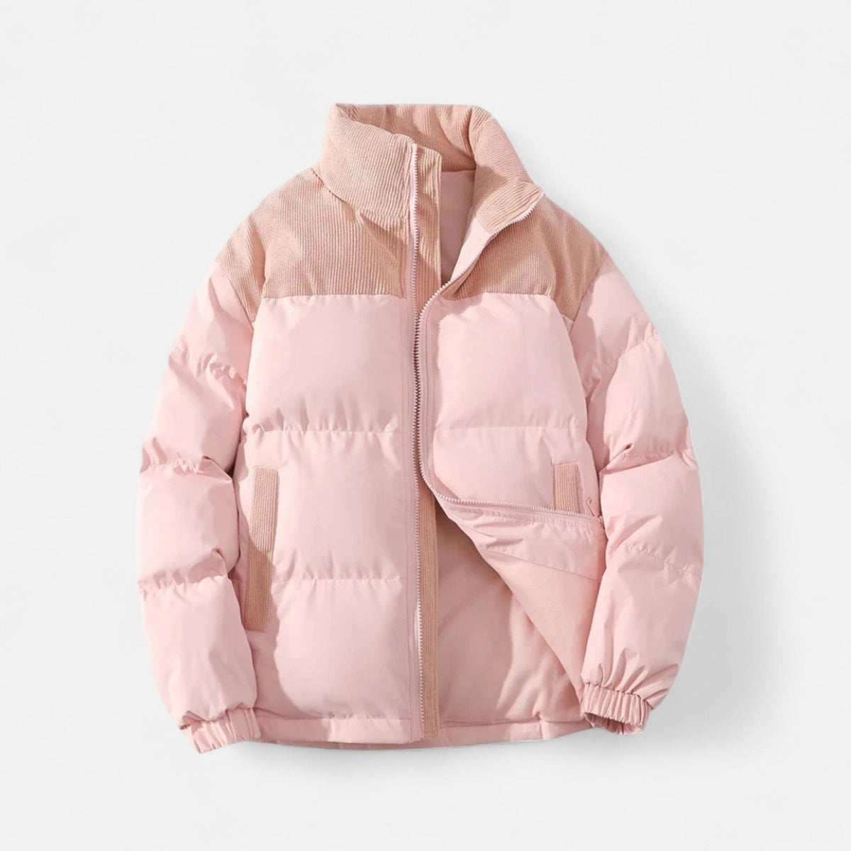 Mens puffer jacket quilted down insulated, lightweight winter jacket