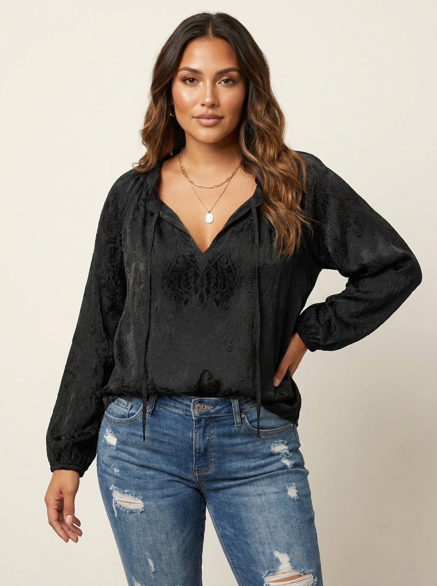 Lace Blouse | Bohemian, Airy | Women's Romantic Top