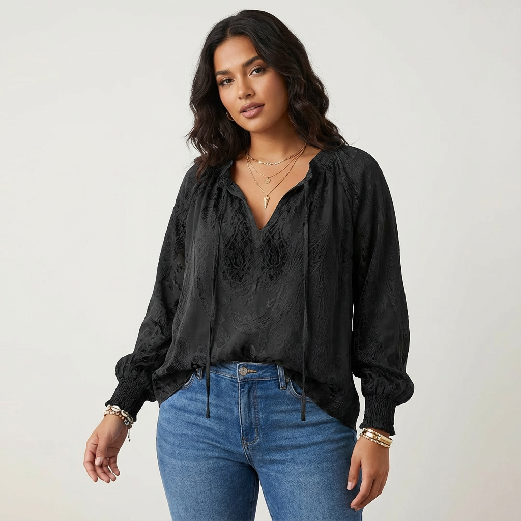 Lace Blouse | Bohemian, Airy | Women's Romantic Top