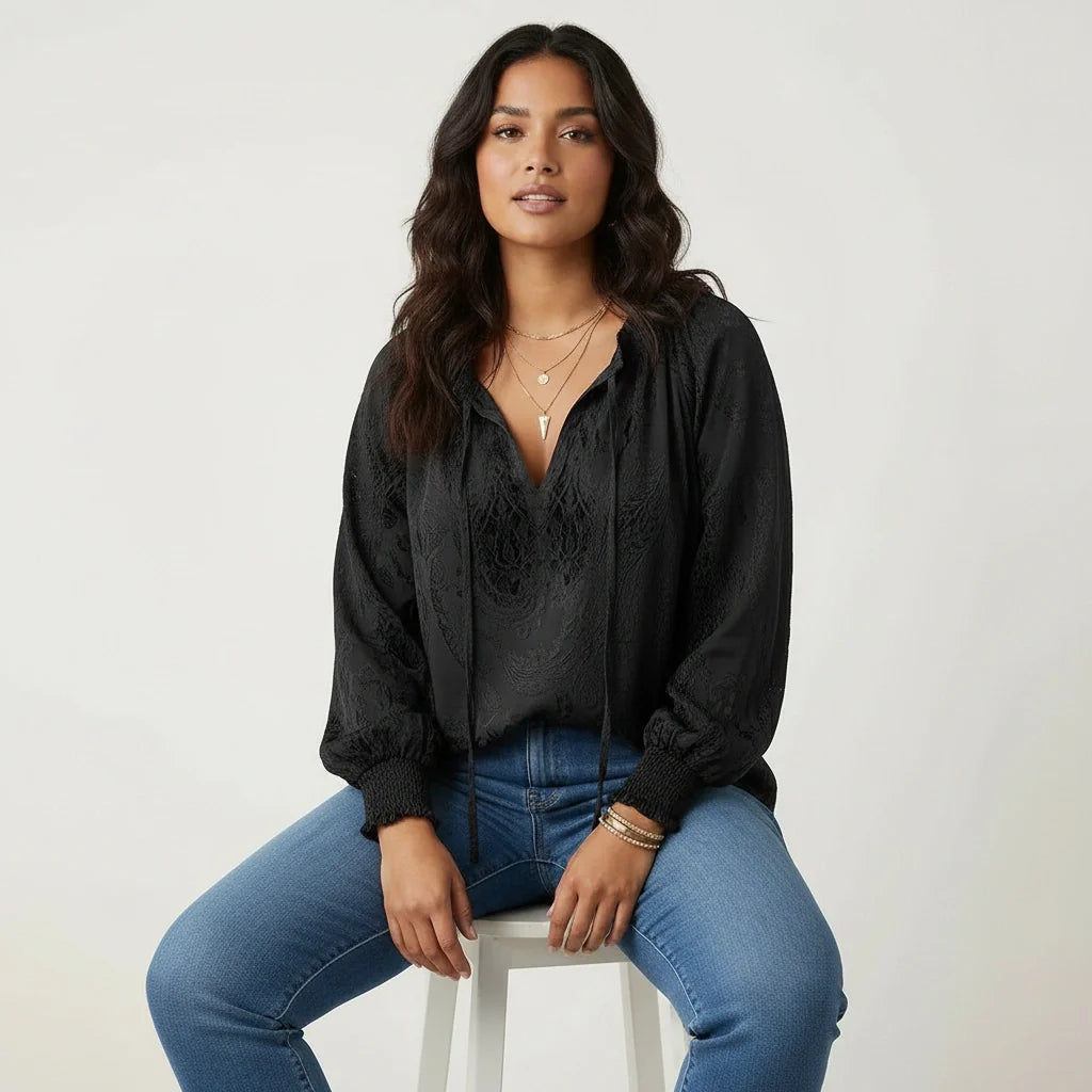 Lace Blouse | Bohemian, Airy | Women's Romantic Top