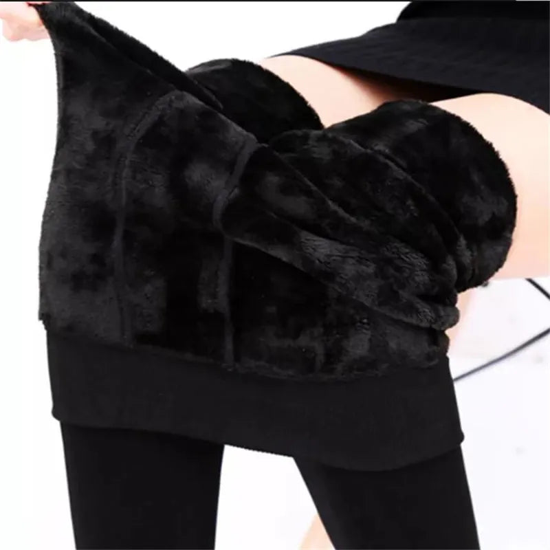 Thermal Leggings | Women, High Waisted, Velvet | Warm, Winter Wear