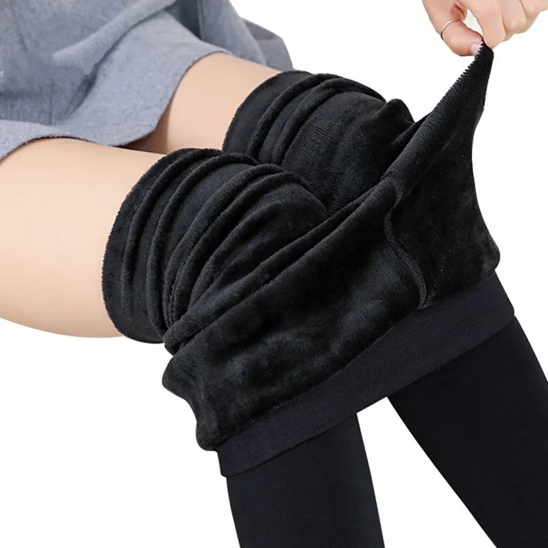 Thermal Leggings | Women, High Waisted, Velvet | Warm, Winter Wear