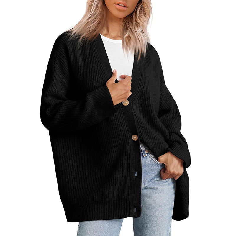 Women cashmere oversized cardigan relaxed fit minimalist style