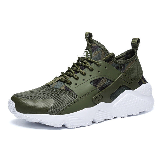 Women's breathable mesh huarache sneakers with lightweight comfort