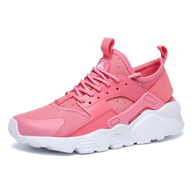 Women's breathable mesh huarache sneakers with lightweight comfort