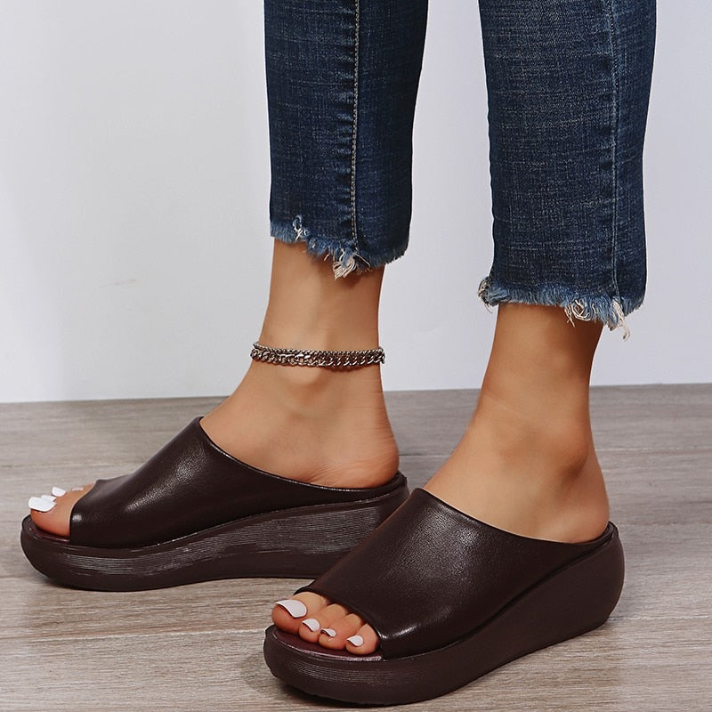Women's wedge sandals open toe breathable comfortable