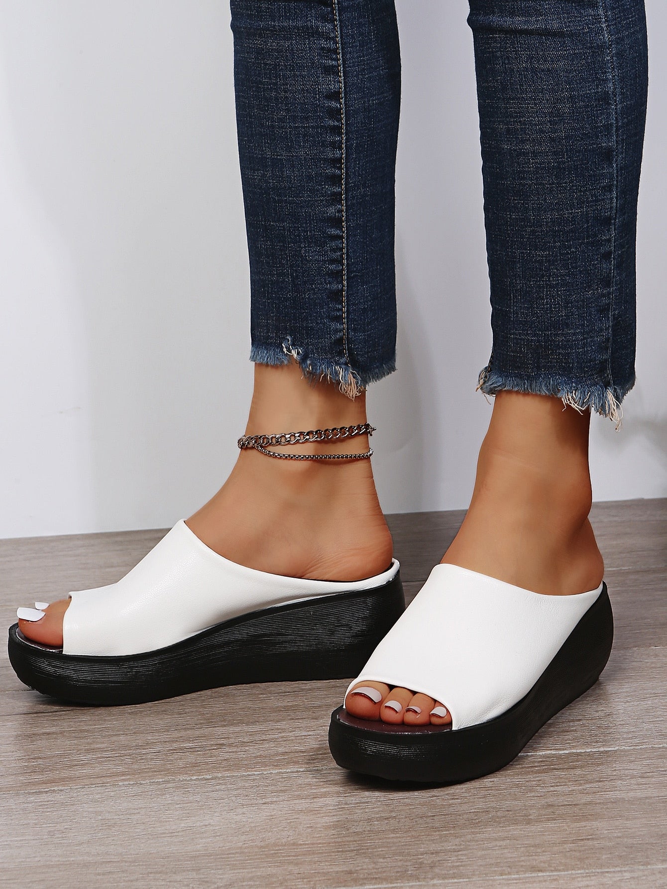 Women's wedge sandals open toe breathable comfortable