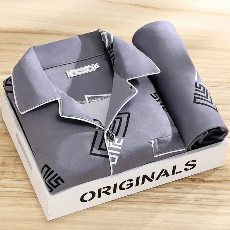 Pyjama Set | Men's Button Up, Soft Fabric | Breathable Sleepwear