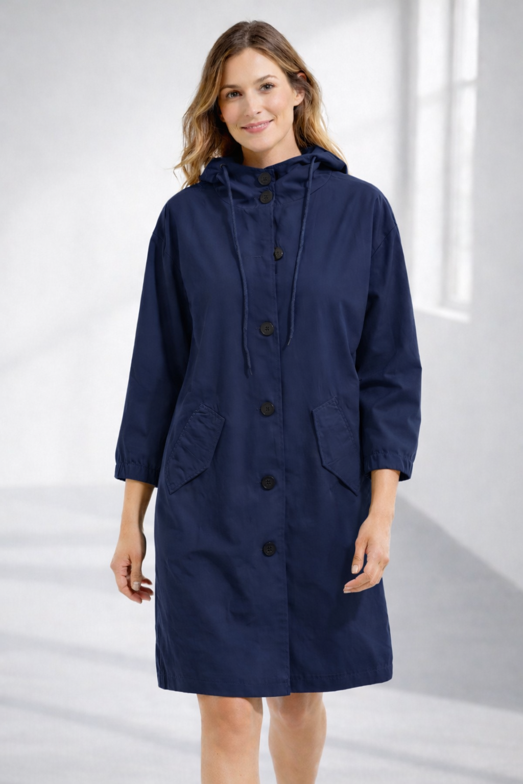 Women's Rain Jacket | Mid-Length, Hood | 9 Colors