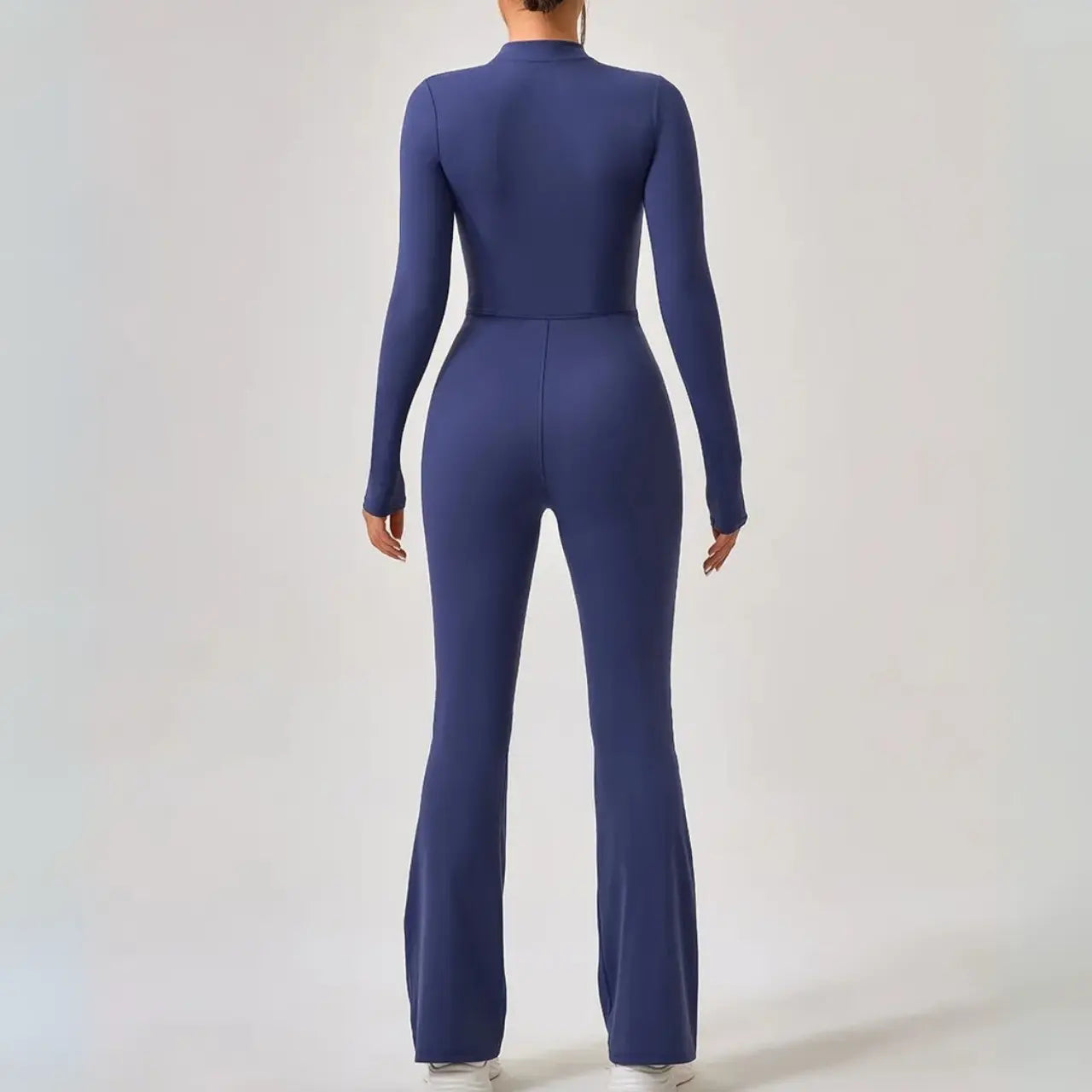 Yoga Jumpsuit | Seamless, Long Sleeve, Flare Fit | Sculpting Activewear