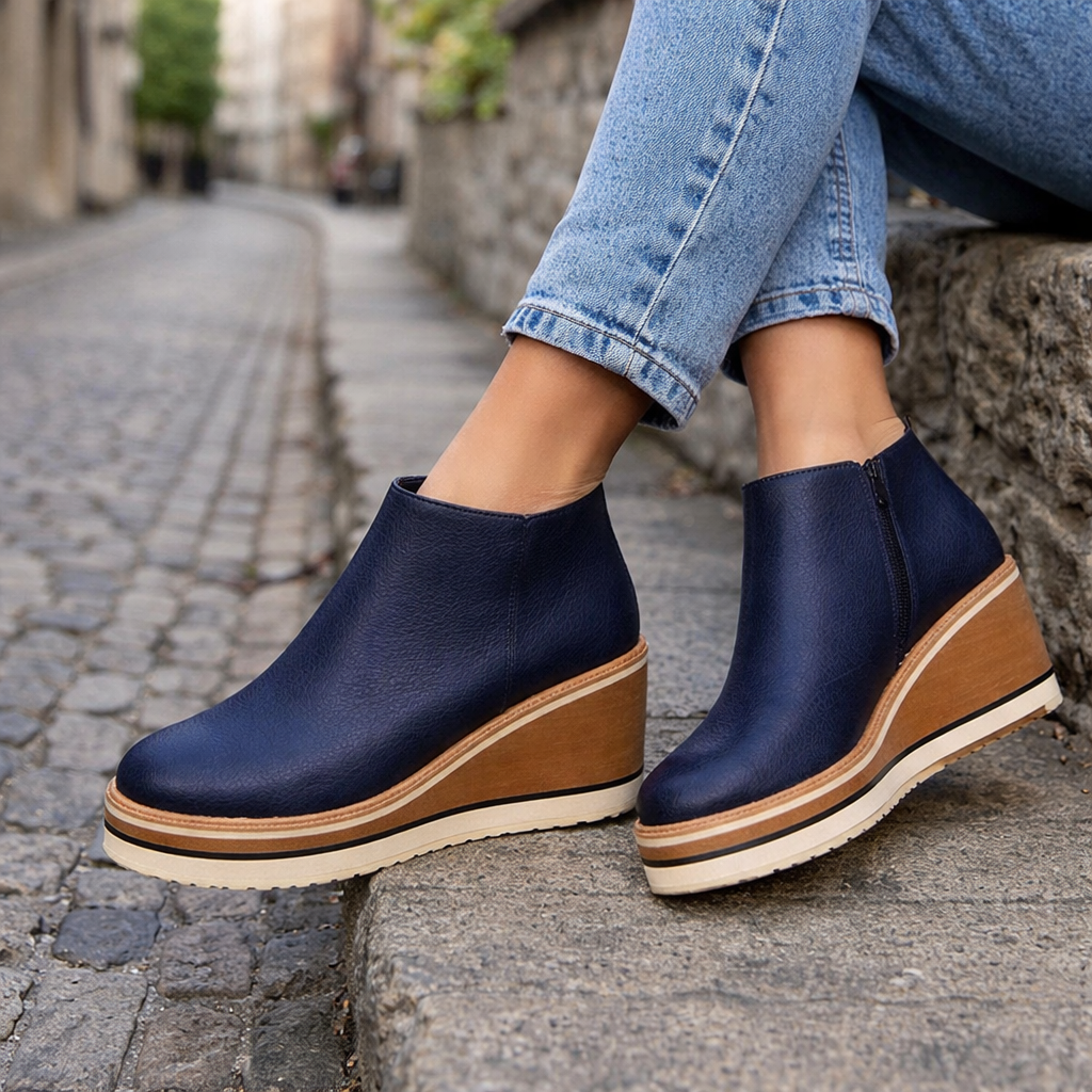 Platform Wedge Ankle Boots for Women | All-Day Comfort, Support