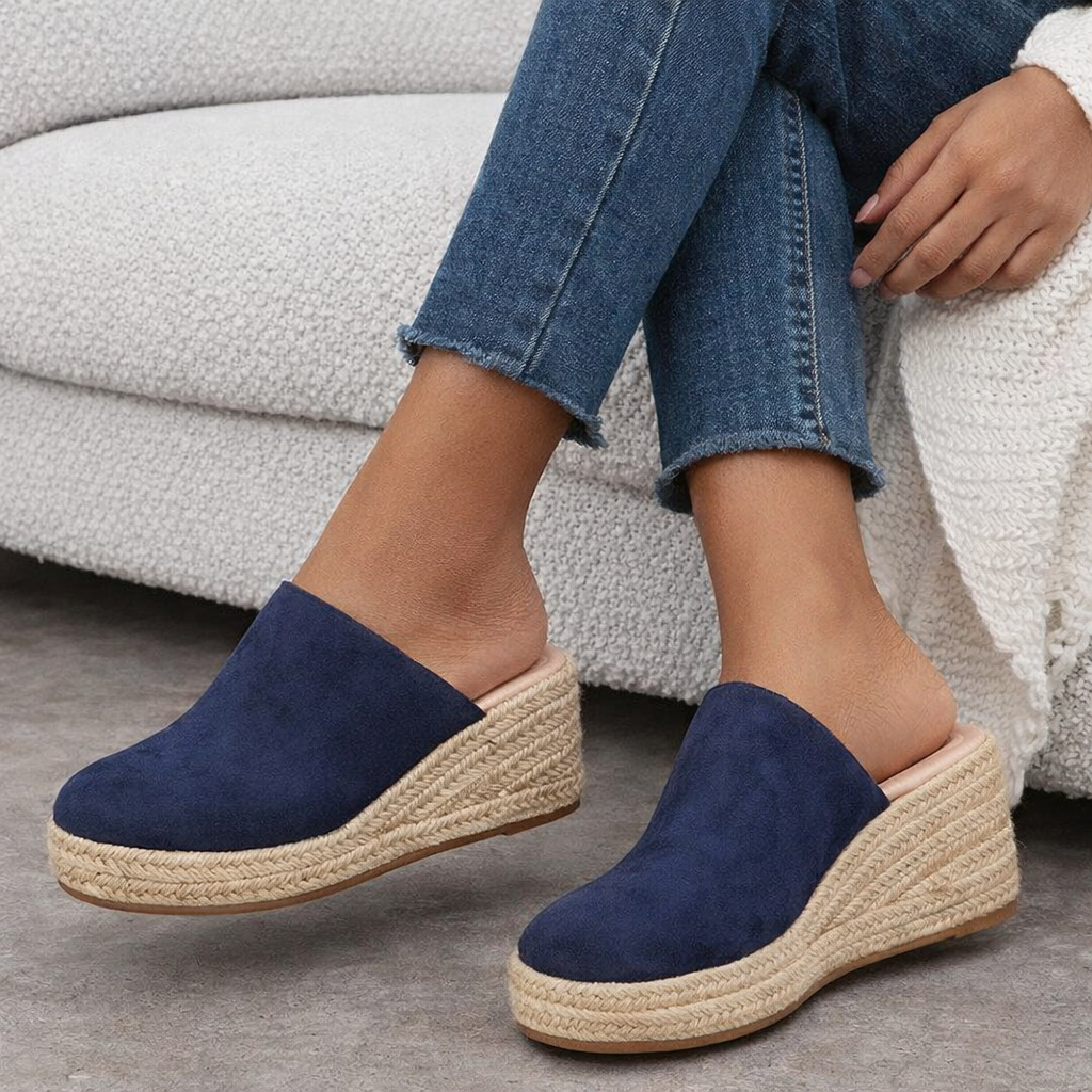Women's Wedge Mules | Espadrille Style | Comfort & Elegance