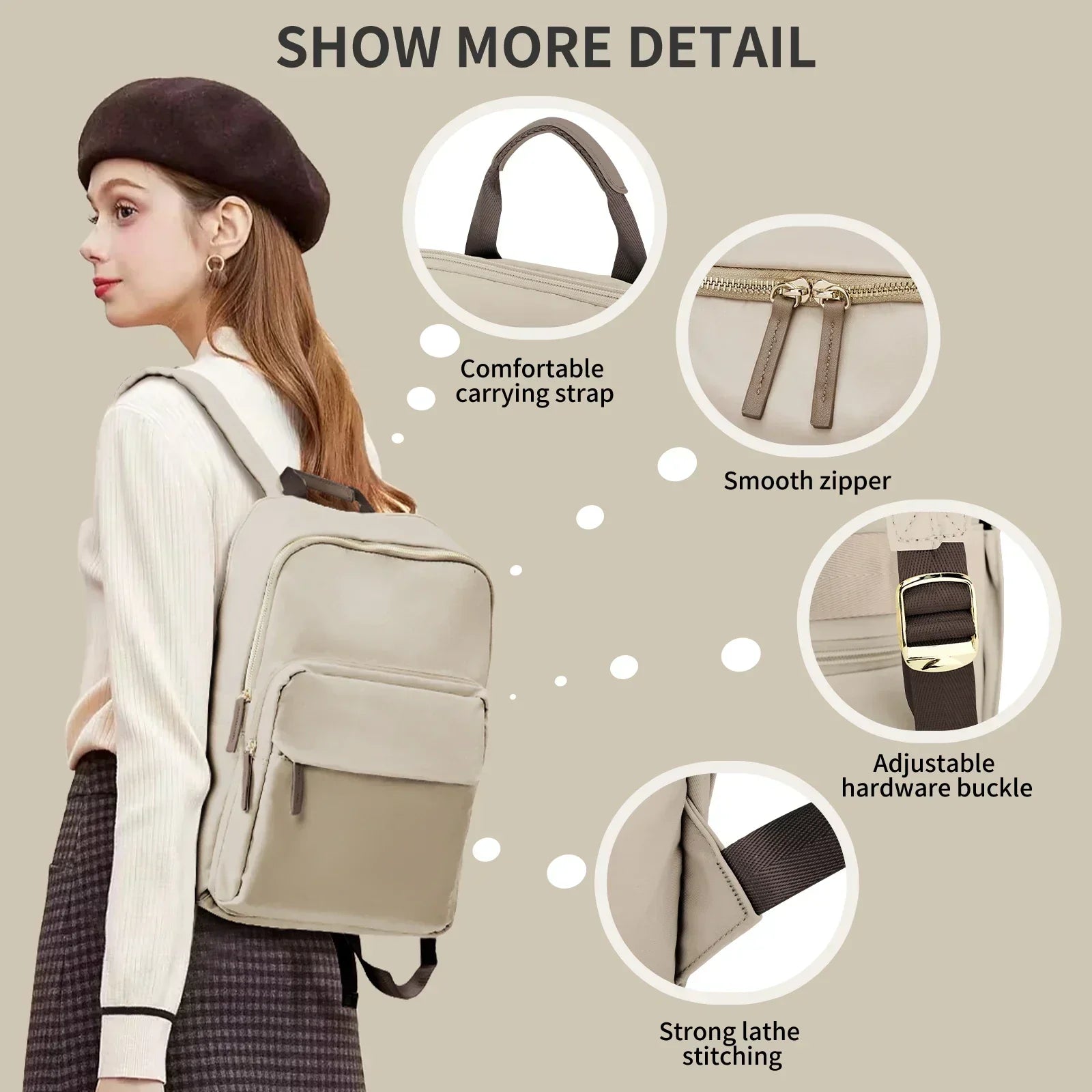 Backpack | Spacious 20-35L Capacity | Hiking & Travel