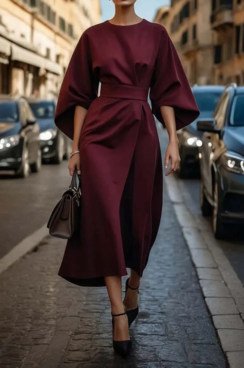 Wedding Guest Dress | Elegant Belted, Flattering Fit | Occasion Wear